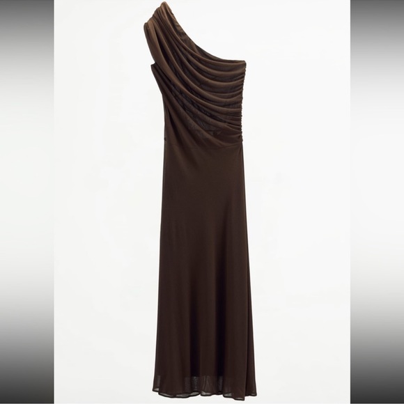 Zara Draped Asymmetric Dress Size X-Large NWT Limited Edition XL Bloggers Fav - Picture 7 of 9